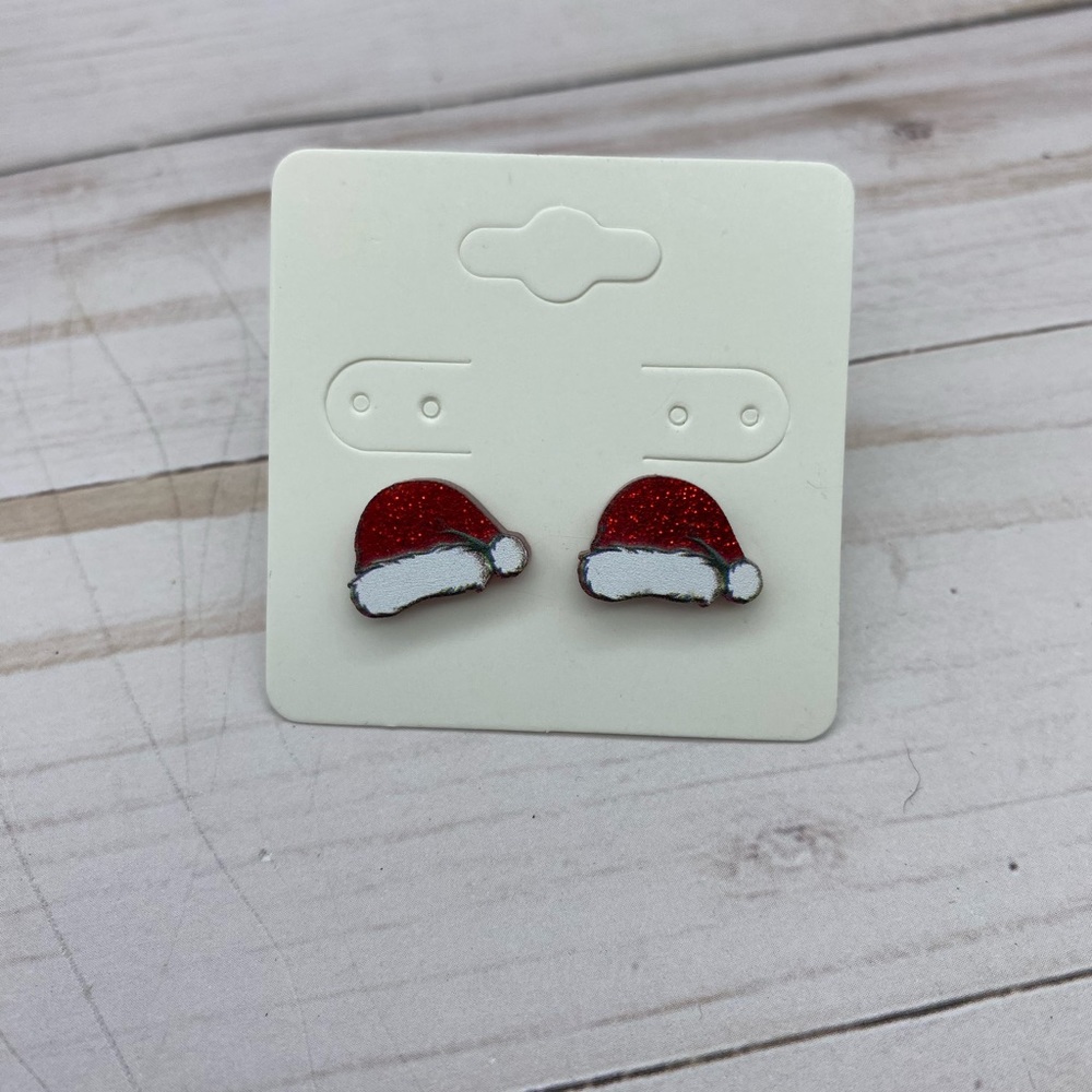 Santa hat Earrings